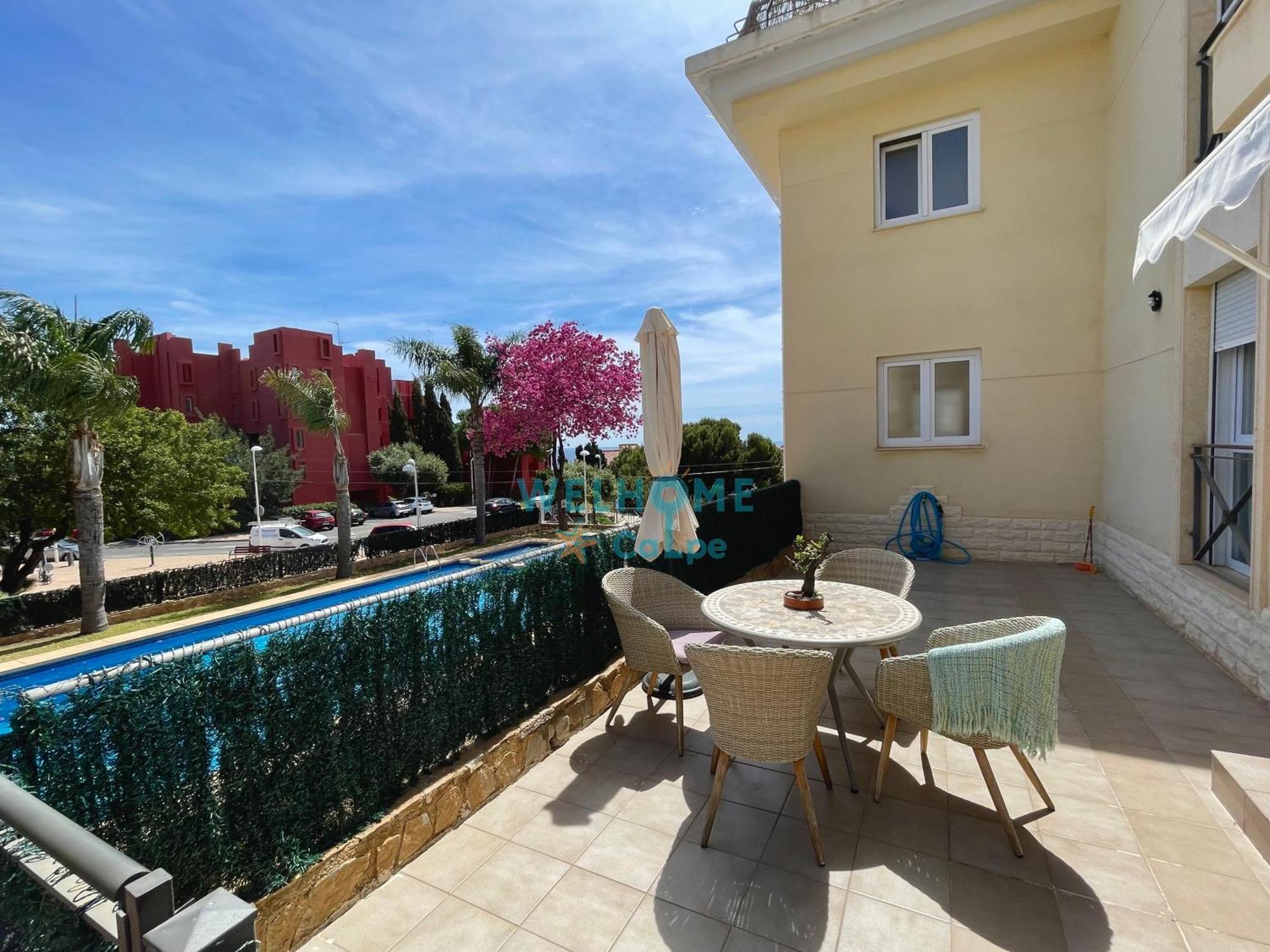 Manzana Bonito Y Comodo Apartamento Con Piscina กัลเป ภายนอก รูปภาพ