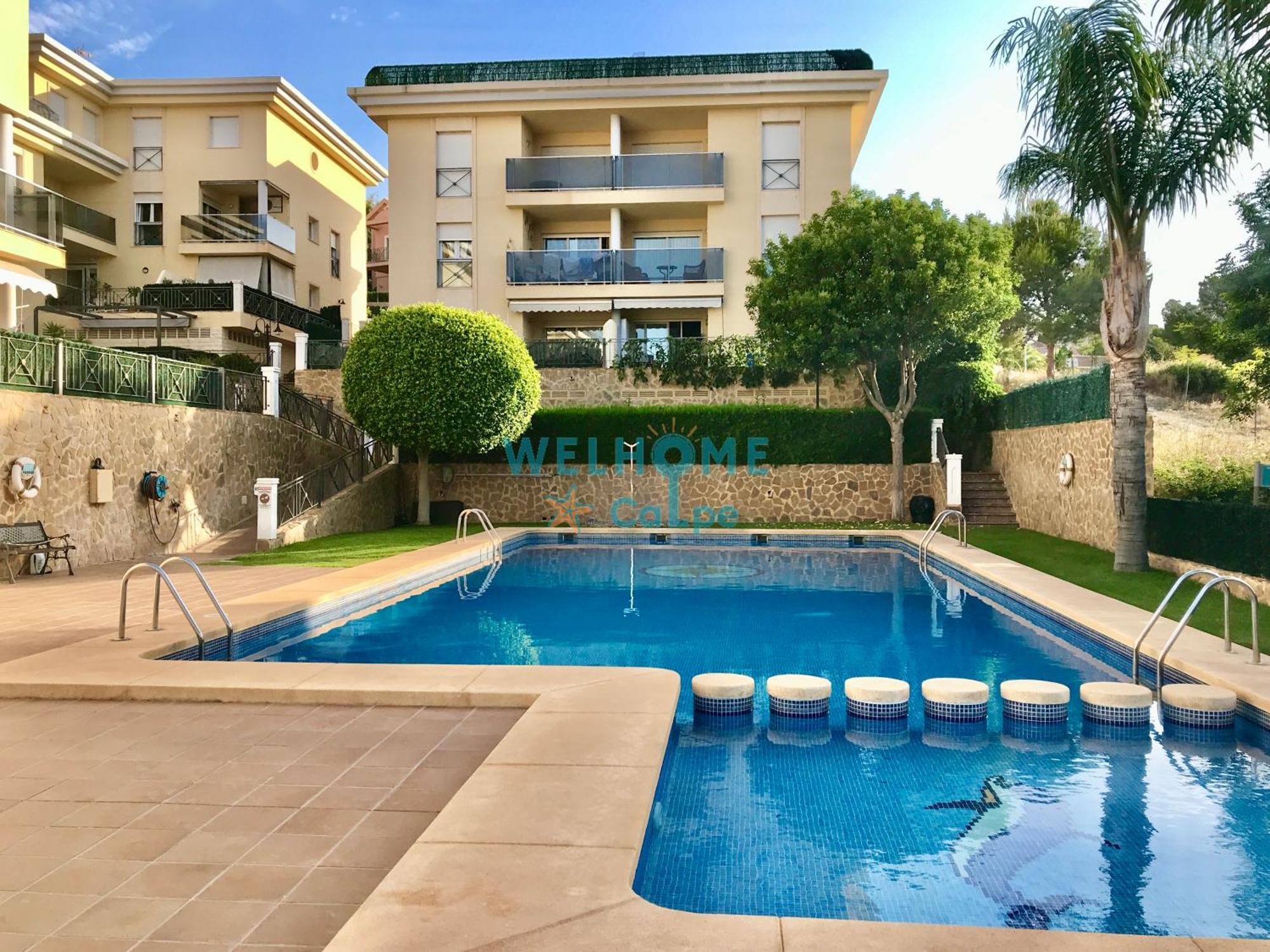 Manzana Bonito Y Comodo Apartamento Con Piscina กัลเป ภายนอก รูปภาพ