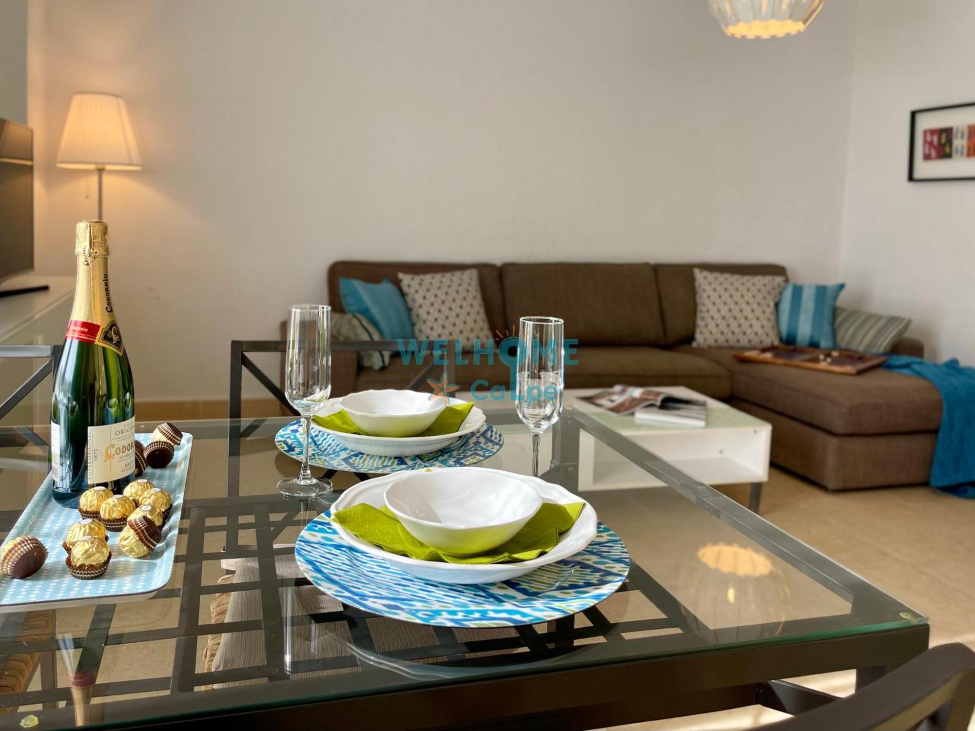 Manzana Bonito Y Comodo Apartamento Con Piscina กัลเป ภายนอก รูปภาพ
