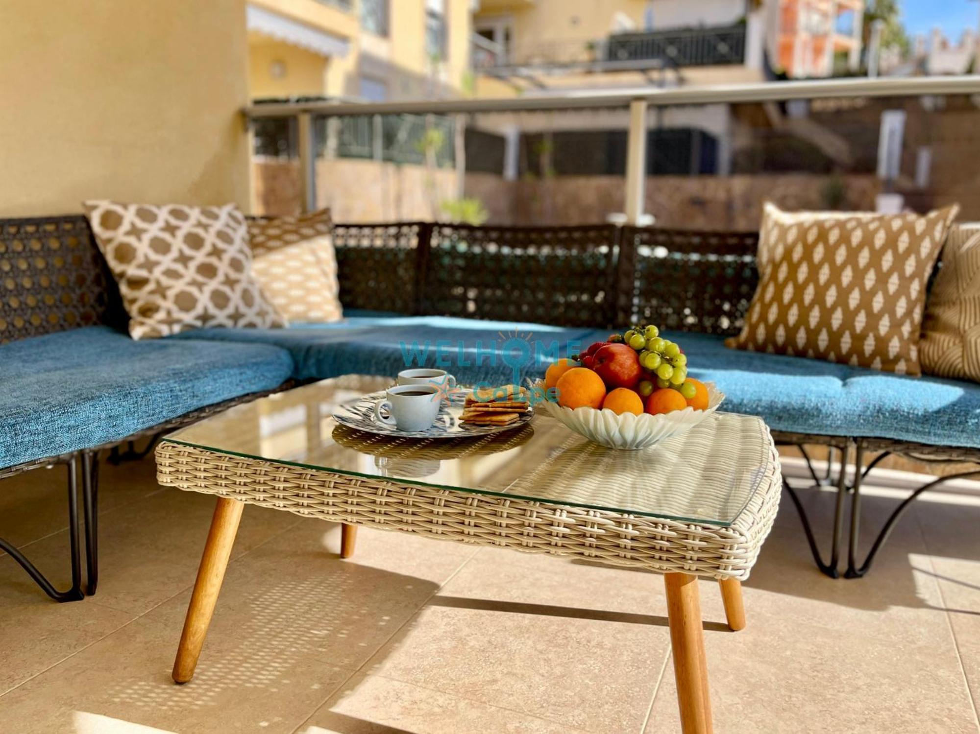 Manzana Bonito Y Comodo Apartamento Con Piscina กัลเป ภายนอก รูปภาพ