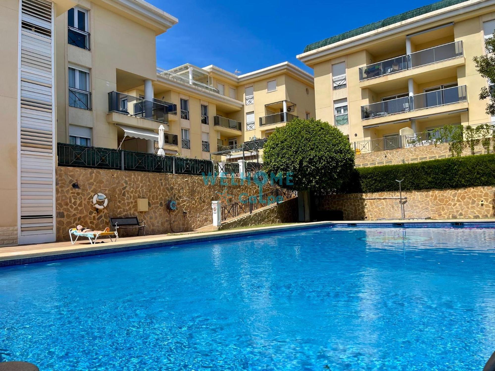 Manzana Bonito Y Comodo Apartamento Con Piscina กัลเป ภายนอก รูปภาพ